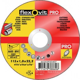 Disco Flexovit Inox A60Sbf41 115X1,0X22