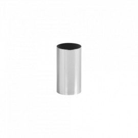 Vaso cilindrico DOTT cromo/negro