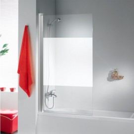 Mampara bañera VIVA Aluminio/Serigrafiado 100cm Derecha
